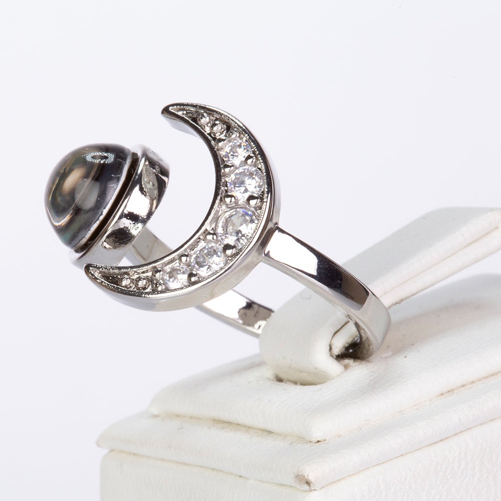 Inel din Aliaj Placat cu Aur ( 5 grame ) cu Cristal Alb Emporia® 2 