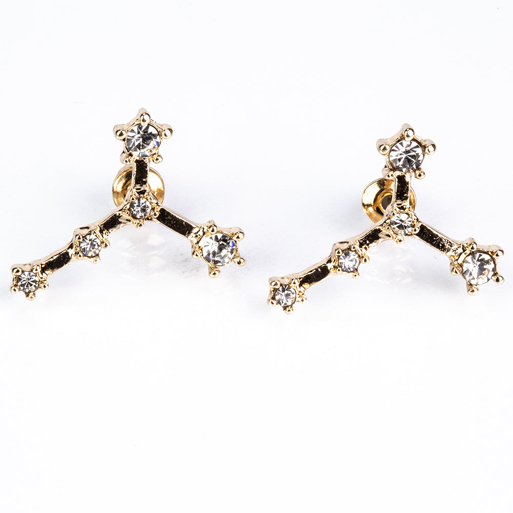 Rac Cercei din Aliaj Placat cu Aur ( 29 grame ) cu Cristal Alb Emporia® 4 