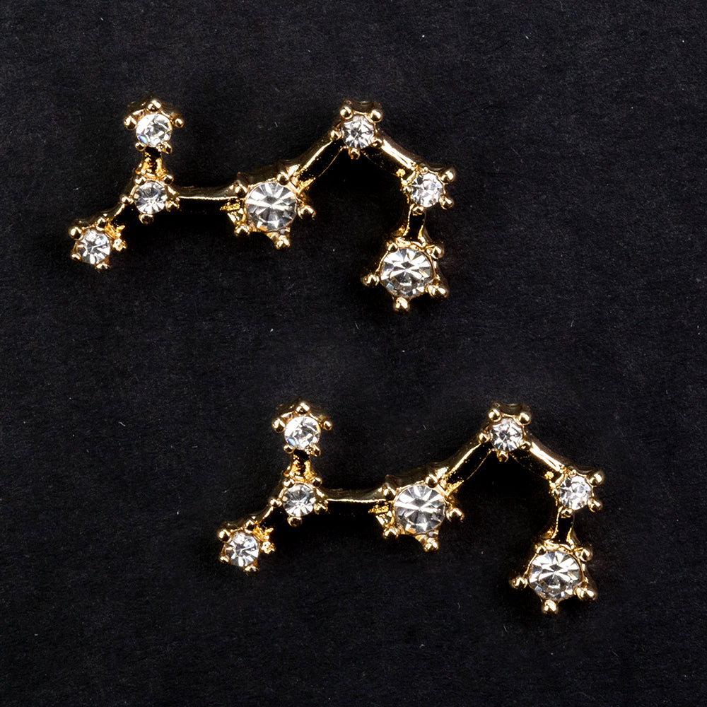 Scorpion Cercei din Aliaj Placat cu Aur ( 29 grame ) cu Cristal Alb Emporia® 2 