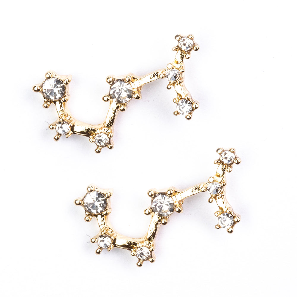 Scorpion Cercei din Aliaj Placat cu Aur ( 29 grame ) cu Cristal Alb Emporia® 3 