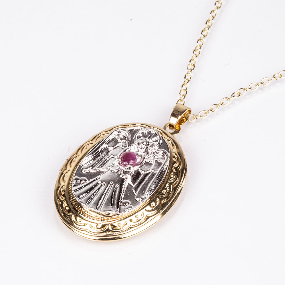 Colier cu medalion protector angelic 4 