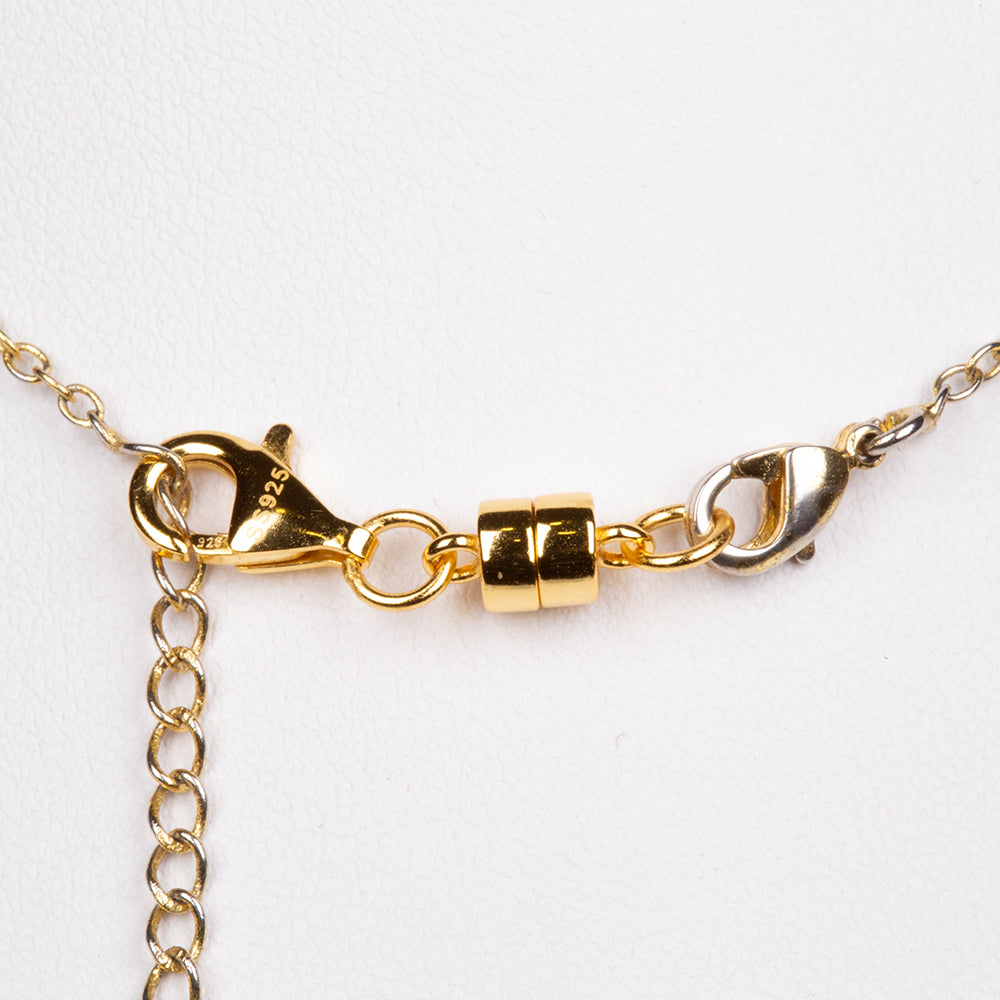 Închizătoare magnetică din argint placat cu aur galben