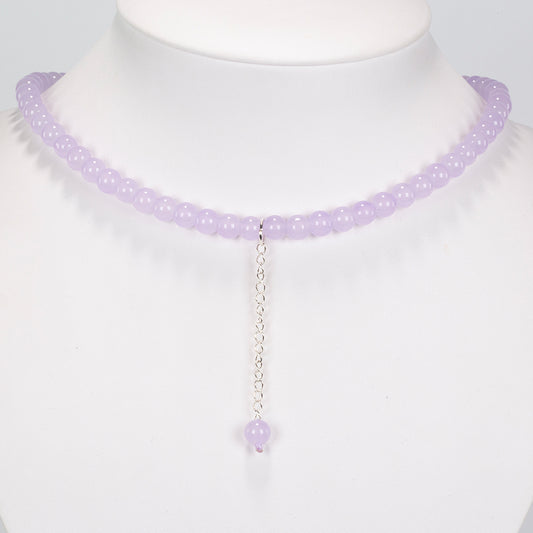 Colier din Argint 925 ( 1 grame ) cu Jad 70.56 Carate