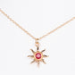 Colier din Aliaj Placat cu Aur ( 4.9 grame ) cu Rubin 0.5 Carate