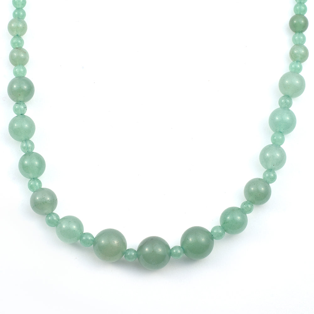 Colier din Argint 925 ( 0.82 grame ) cu Aventurin Verde 108 Carate