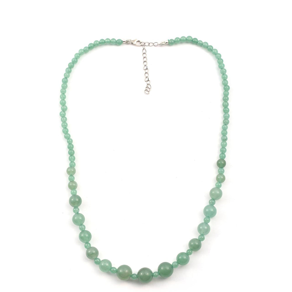 Colier din Argint 925 ( 0.82 grame ) cu Aventurin Verde 108 Carate 4 