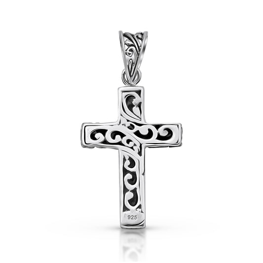 Cruce Pandantiv din Argint 925 ( 4.49 grame ) cu Scoică Abalone 1.1 Carate