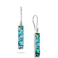 Cercei din Argint 925 ( 3 grame ) cu Scoică Abalone 1.3 Carate