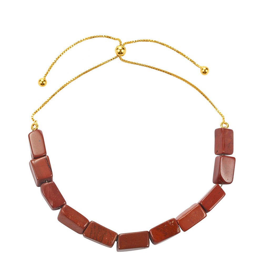 Brățară din Argint 925 Placat cu Aur ( 0.75 grame ) cu Jasp Roșu 33.24 Carate