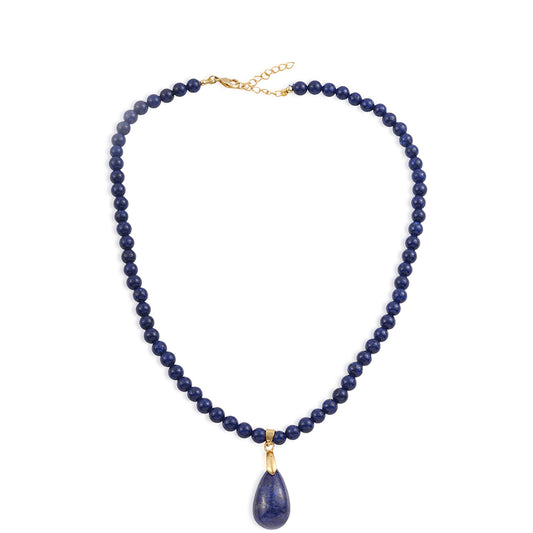 Colier din Aliaj Placat cu Aur ( 5.91 grame ) cu Lapis Lazuli 29.57 Carate