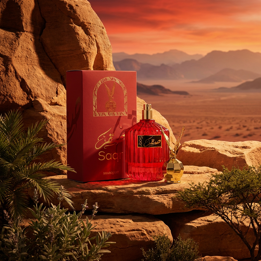 100 ml Eau de Perfume Oriental SAQR (TOP: PINK PEPPER, LEMON, BLACK CURRANT; MIDDLE: ROSEMARY, GERANIUM, CEDARWOOD; BASE: PATCHOULI, SANDALWOOD, MOSS) 4 