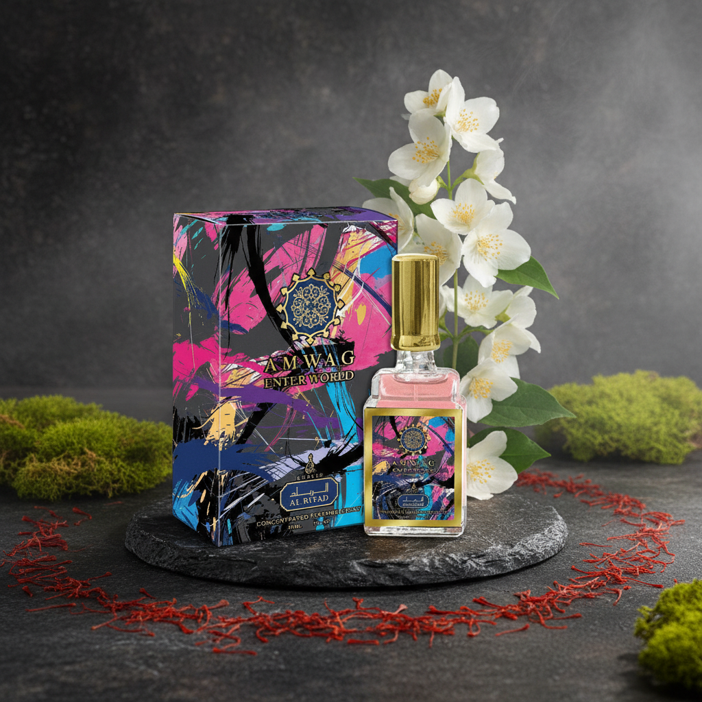 30 ml Eau de Perfume Amwaj Enter World cu Arome Picante de Iasomie pentru Femei
