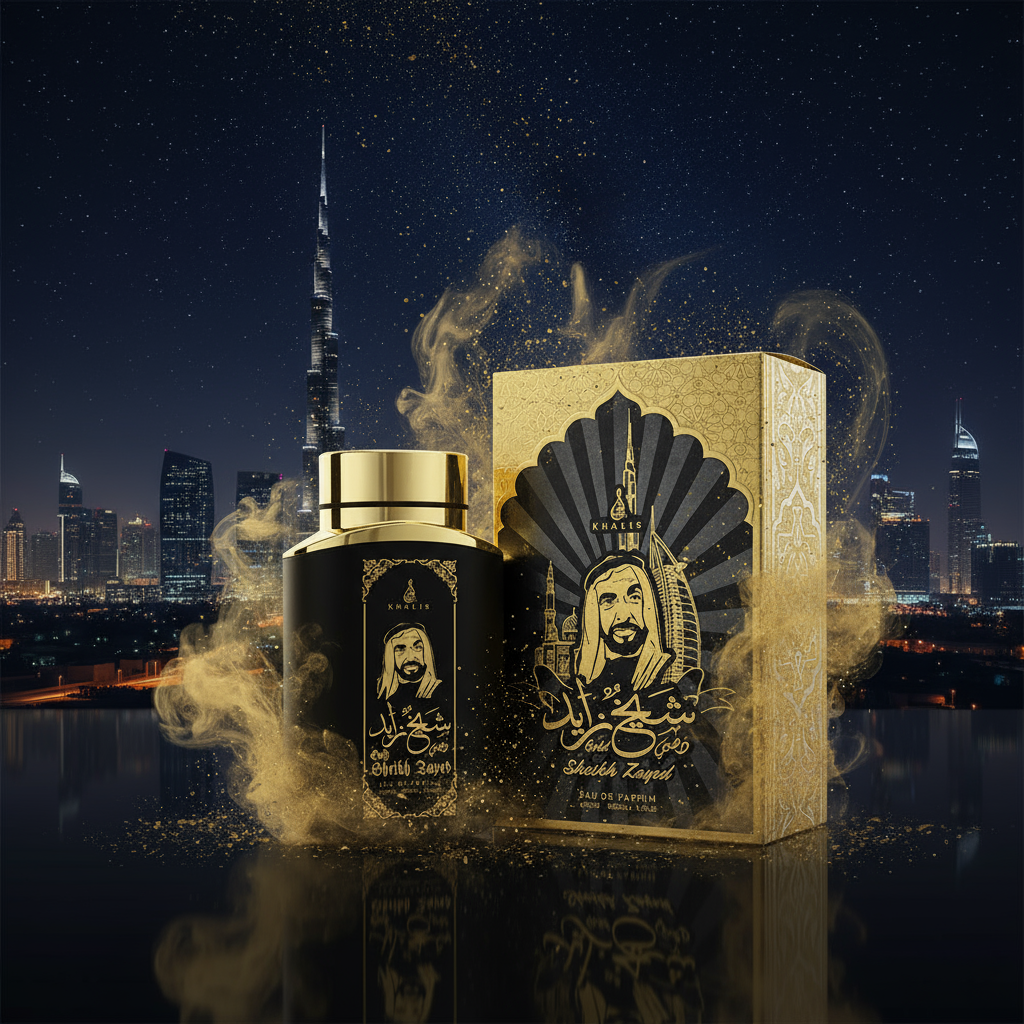 100 ml Eau de Perfume SHEIKH ZAYED GOLD cu Arome Picant-Lemnoase pentru Bărbați 3 