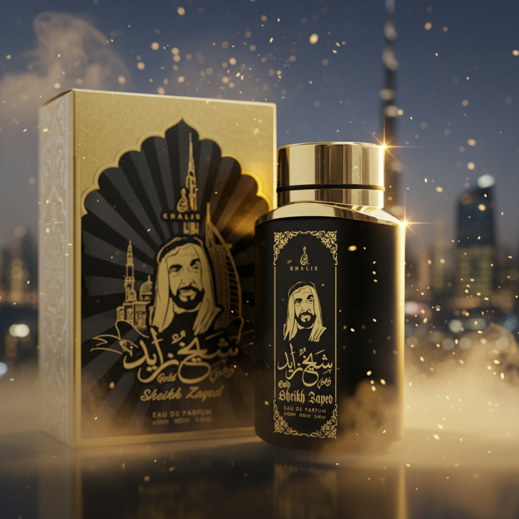 100 ml Eau de Perfume SHEIKH ZAYED GOLD cu Arome Picant-Lemnoase pentru Bărbați 2 