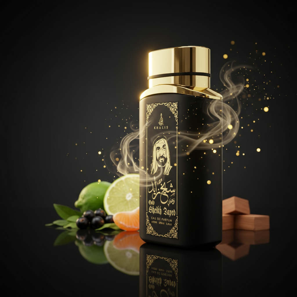 100 ml Eau de Perfume SHEIKH ZAYED GOLD cu Arome Picant-Lemnoase pentru Bărbați 8 