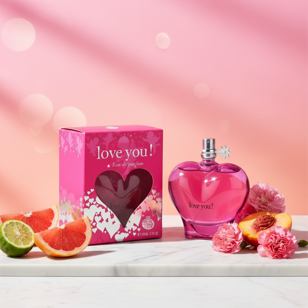 100 ml Parfum EDP ""Love You Pink"" cu Arome Fructat-Citrate pentru Femei 11 
