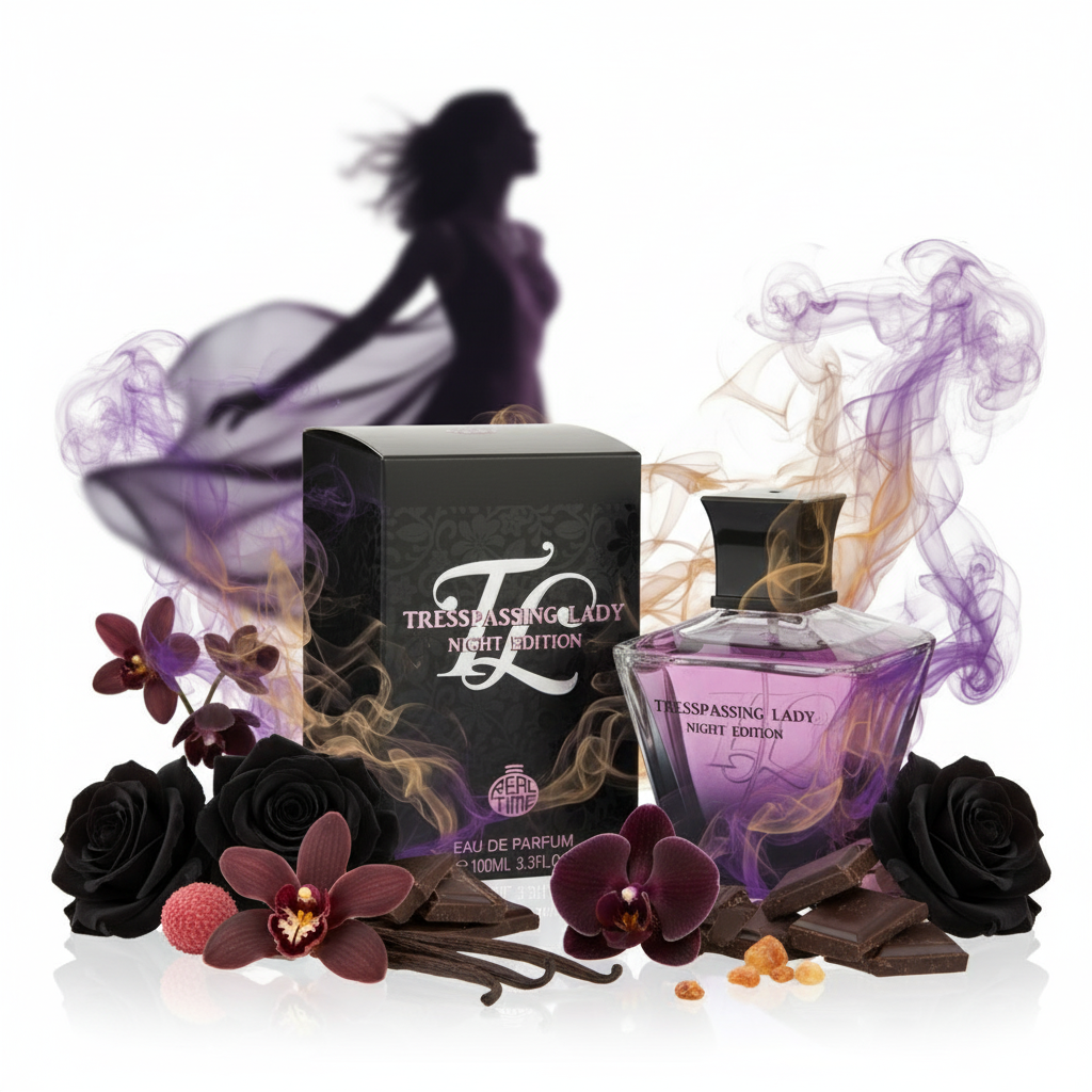 100 ml Parfum EDP ""Trespassing Lady Night Edition"" cu Arome Floral-Picante pentru Femei