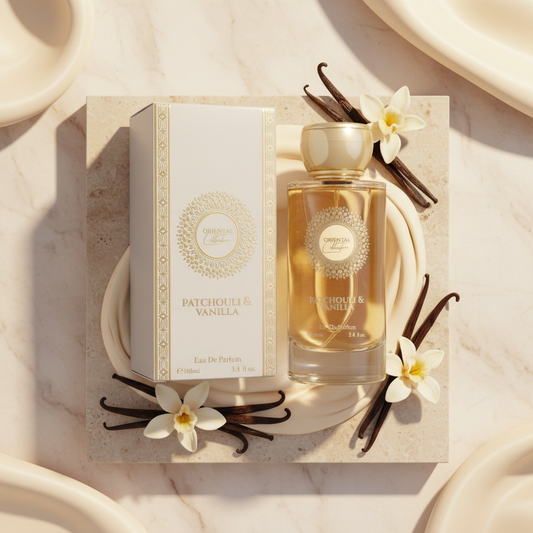 100 ml EDP PATCHOULI & VANILLA cu Arome Orientale, lemnoase, elegant, pudrat pentru Femei