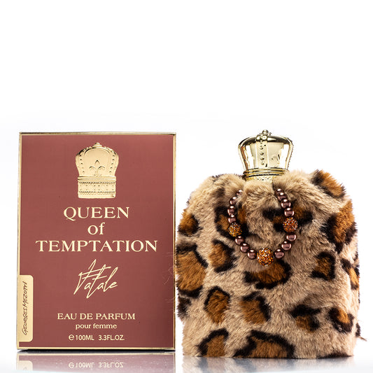 100 ml EDP QUEEN OF TEMPTATION - FATALE, cu arome de chihlimbar pentru femei
