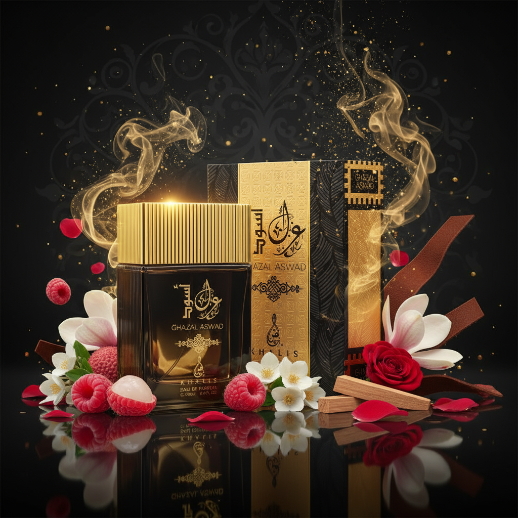 EDP 100ml "Ghazal Aswad" - arome floral-fructate pentru bărbați 5 