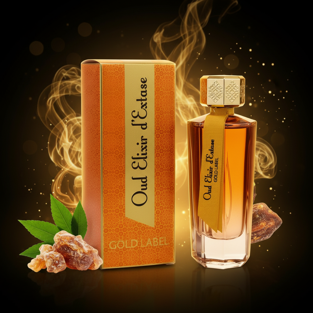 EDP 100ml "Oud Elixir d’Extase Gold Label" – arome lemnos-chypre
