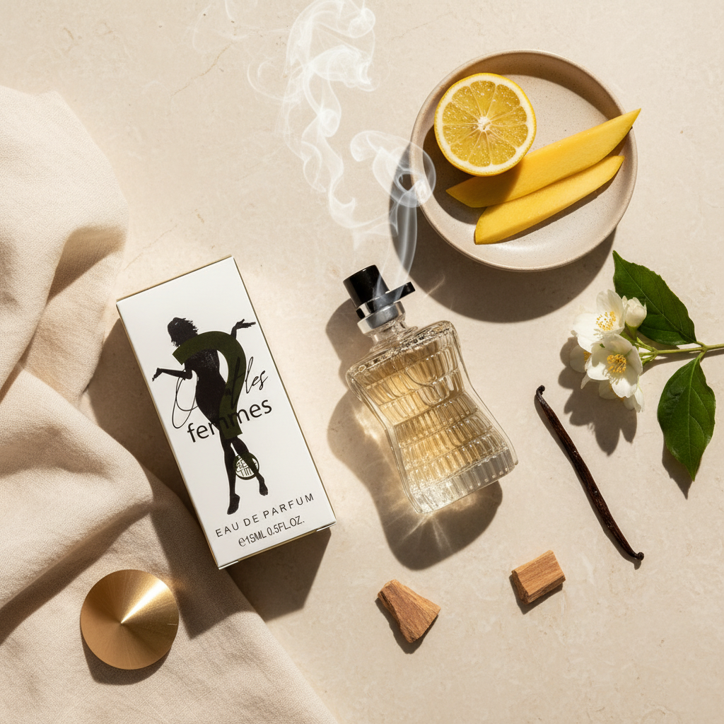 15ml EDP " OÚ SONT LES FEMMES" parfum floral - lemnos - moscat 8 
