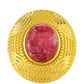 Inel din Argint 925 Placat cu Aur ( 6.08 grame ) cu Thulit 4.48 Carate