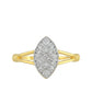 Inel din Argint 925 Placat cu Aur ( 2.02 grame ) cu Diamant Alb 0.04 Carate