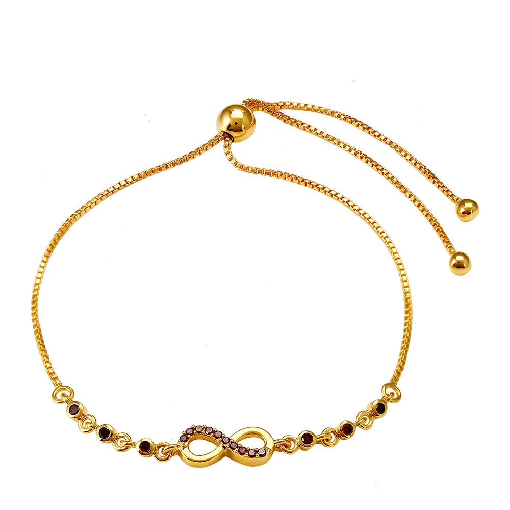 Brățară din Argint 925 Placat cu Aur ( 3.58 grame ) cu Diamant Roșu 0.18 Carate 1 