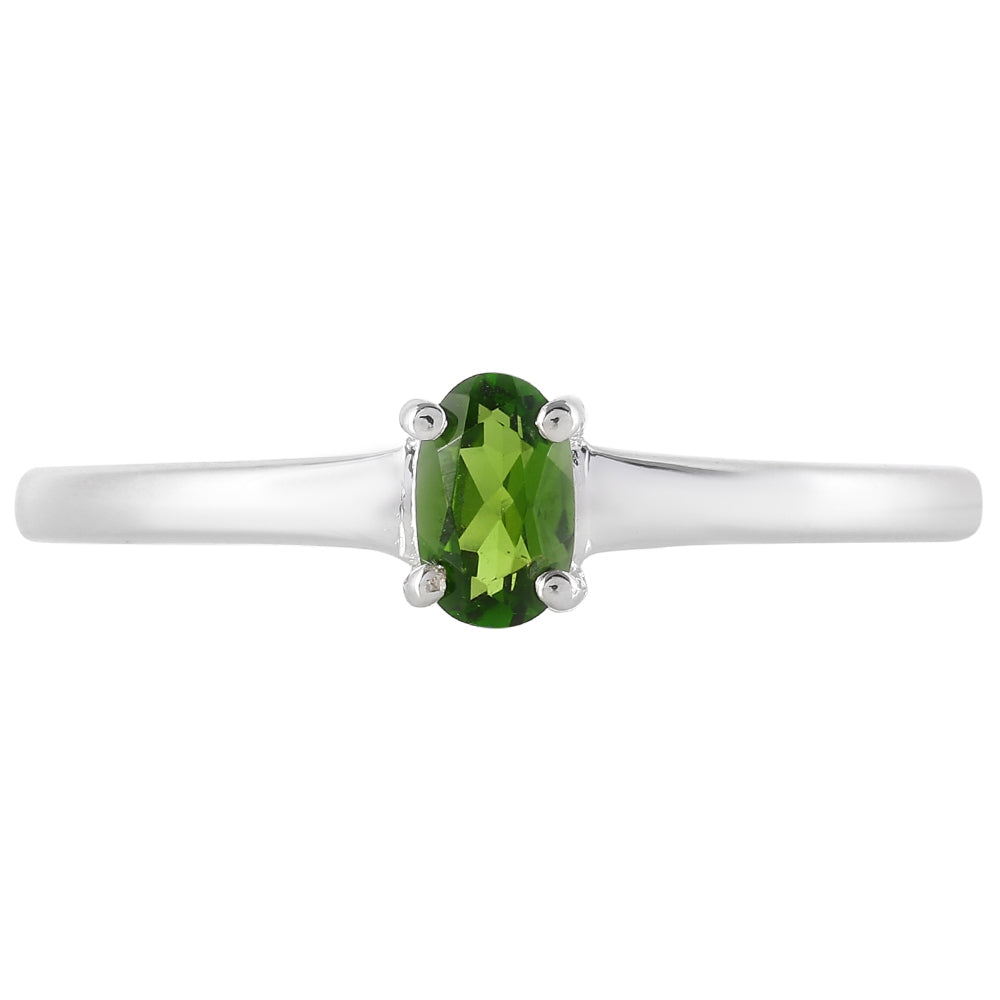 Inel din Argint 925 ( 1.44 grame ) cu Cromdiopsid 0.24 Carate 1 