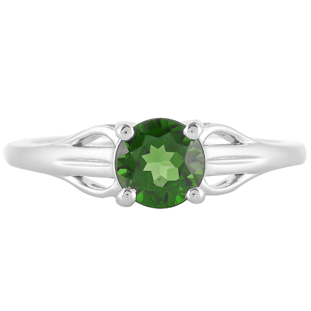 Inel din Argint 925 ( 1.82 grame ) cu Cromdiopsid 0.96 Carate 1 