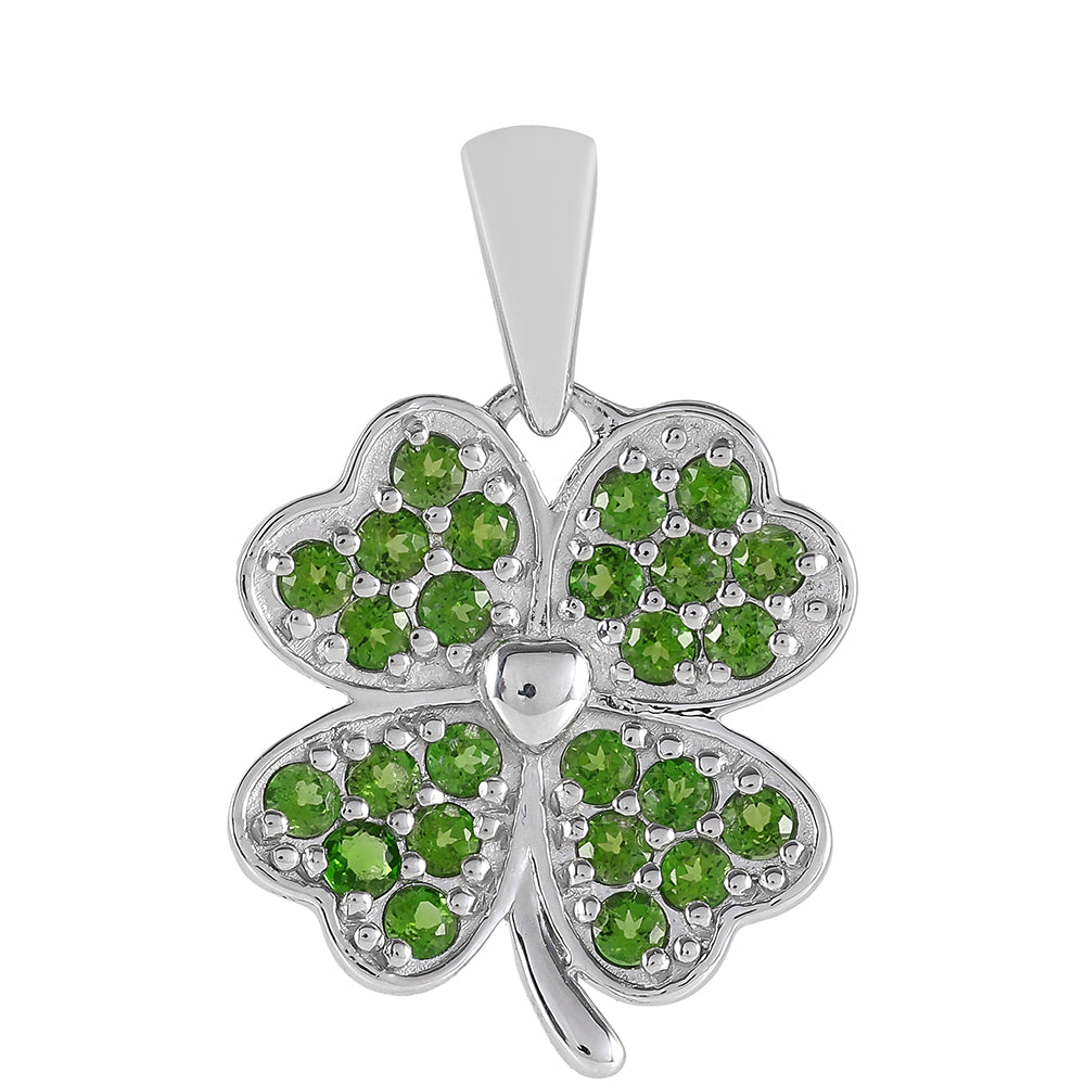 Pandantiv din Argint 925 ( 2.34 grame ) cu Cromdiopsid 0.91 Carate 1 