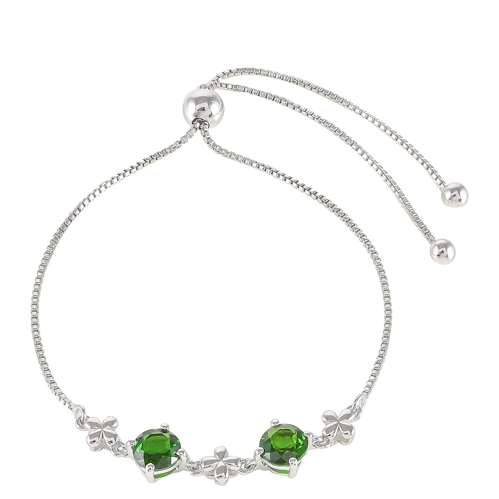 Brățară din Argint 925 ( 3.59 grame ) cu Cromdiopsid 1.68 Carate