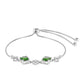 Brățară din Argint 925 ( 3.59 grame ) cu Cromdiopsid 1.68 Carate