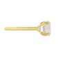 Inel din Argint 925 Placat cu Aur ( 1.78 grame ) cu Piatra Lunii Curcubeu și Topaz Alb 1.29 Carate