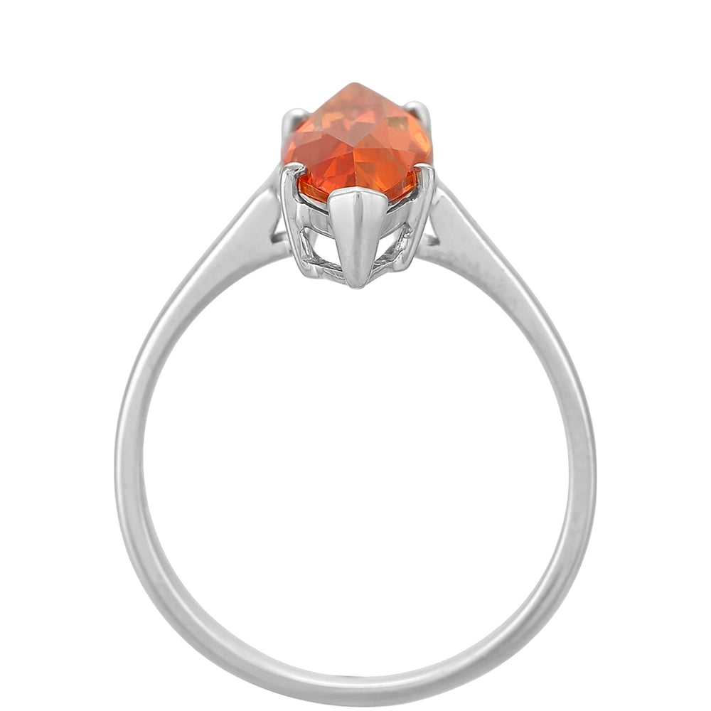 Inel din Argint 925 ( 2.44 grame ) cu Cuarț Padparadscha 3.56 Carate 4 