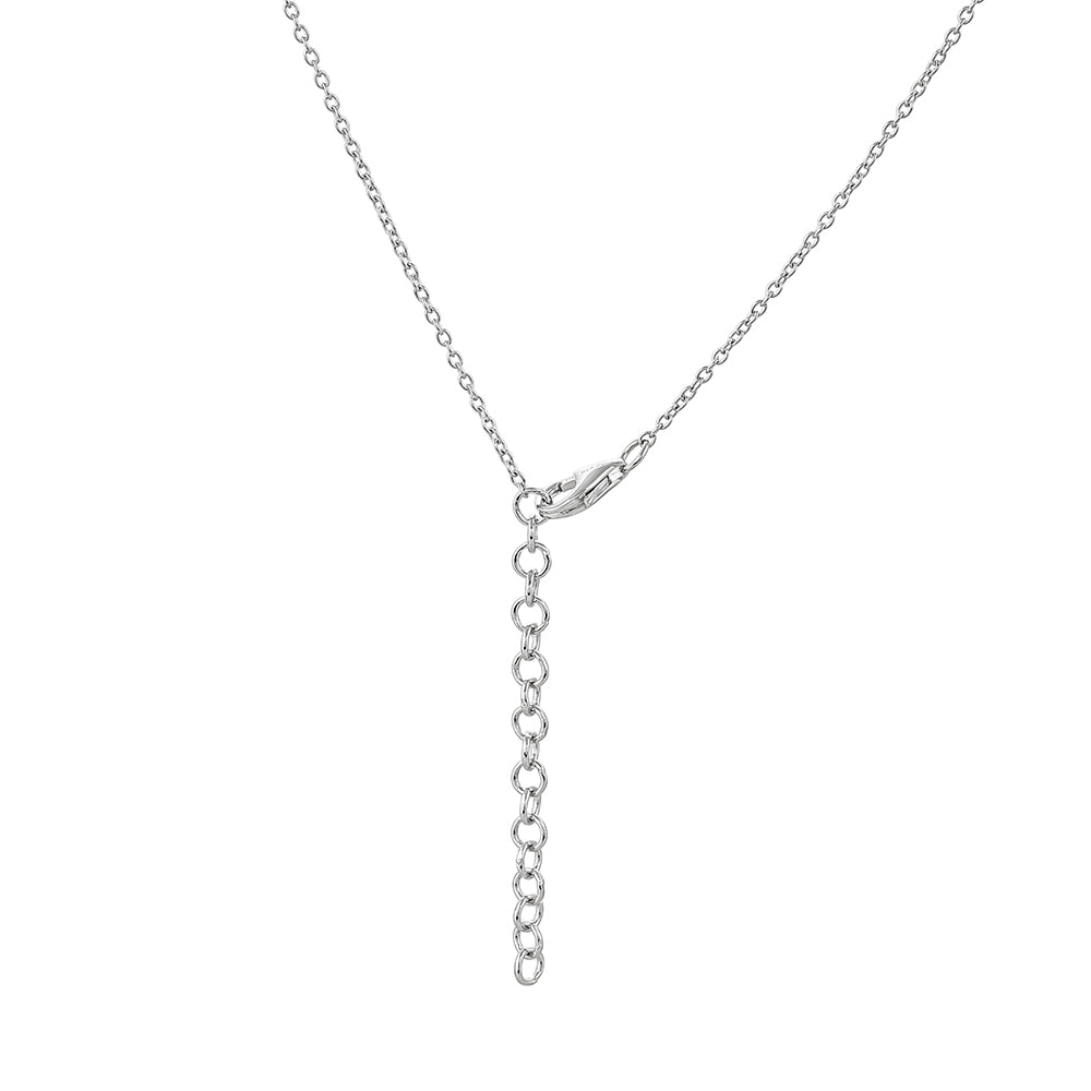 Colier din Argint 925 ( 5.59 grame ) cu Cuarț Padparadscha și Topaz Alb 9.1 Carate 2 