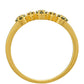 Inel din Argint 925 Placat cu Aur ( 1.38 grame ) cu Diamant Verde 0.12 Carate
