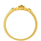 Inel din Argint 925 Placat cu Aur ( 1.58 grame ) cu Diamant Verde 0.06 Carate
