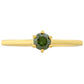 Inel din Argint 925 Placat cu Aur ( 1.03 grame ) cu Diamant Verde 0.26 Carate