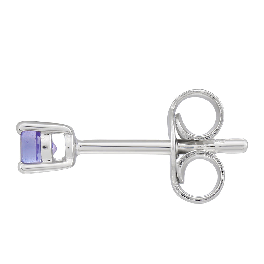 Cercei din Argint 925 ( 0.66 grame ) cu Tanzanit AAA 0.23 Carate 2 