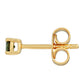Cercei din Argint 925 Placat cu Aur ( 0.7 grame ) cu Diamant Verde 0.21 Carate