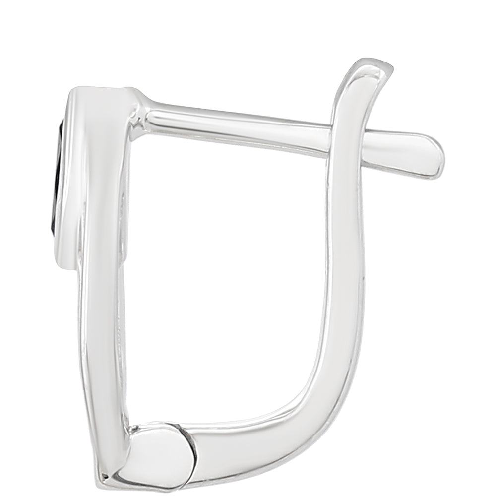 Cercei din Argint 925 ( 1.55 grame ) cu Safir Thailandez 0.27 Carate