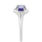 Inel din Argint 925 ( 1.7 grame ) cu Safir Thailandez 0.72 Carate