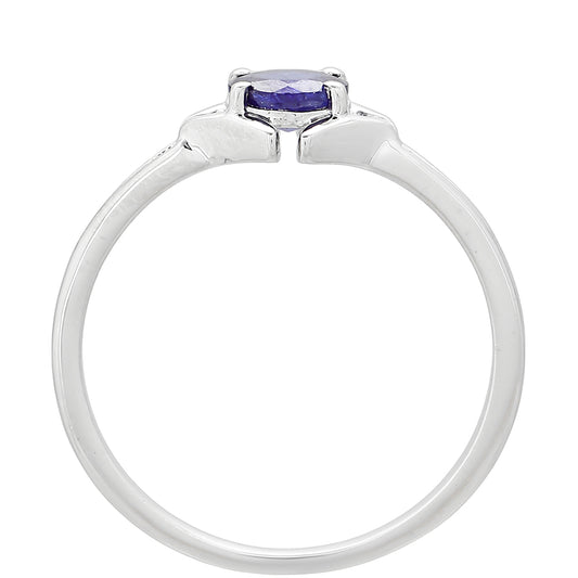 Inel din Argint 925 ( 1.7 grame ) cu Safir Thailandez 0.72 Carate