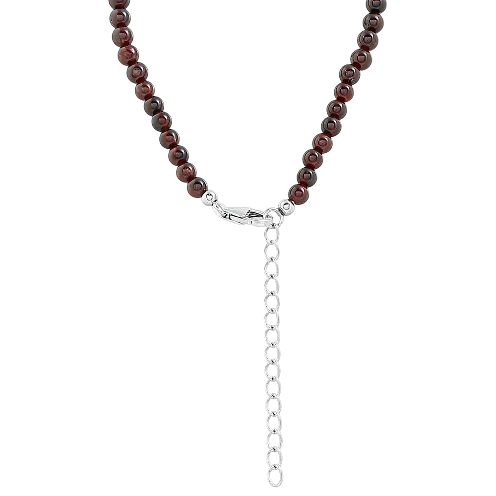 Colier din Argint 925 ( 0.81 grame ) cu Granat 202.91 Carate 2 