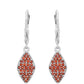 Cercei din Argint 925 ( 1.78 grame ) cu Granat 0.75 Carate