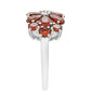 Inel din Argint 925 ( 2.55 grame ) cu Granat și Topaz Alb 2.64 Carate