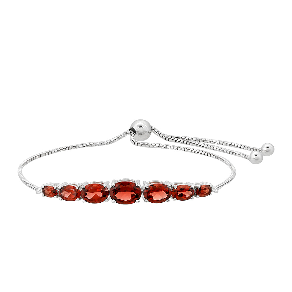 Brățară din Argint 925 ( 4.16 grame ) cu Granat 4.88 Carate 1 