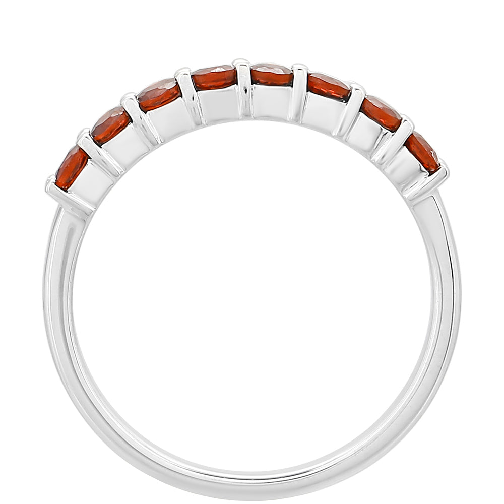 Inel din Argint 925 ( 1.67 grame ) cu Granat 0.74 Carate 4 